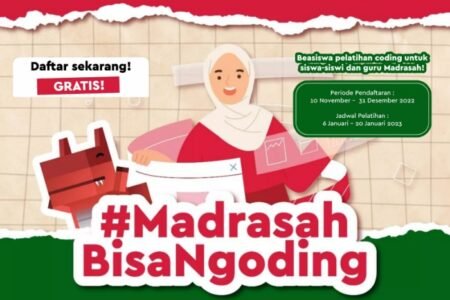 Berikut Cara Daftar Beasiswa Pelatihan Koding bagi Madrasah 2022