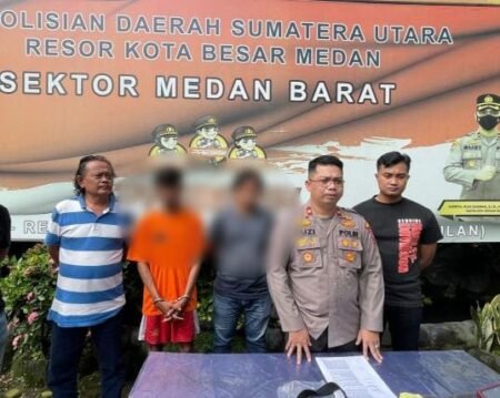 Polsek Medan Barat Tangkap Ketua Geng Motor Uyots
