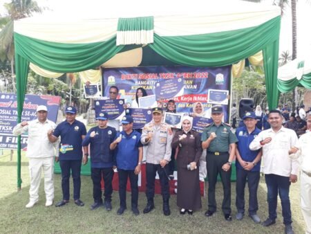 Kapten Inf Noverlan Danramil 05/Idi Rayeuk Hadiri Apel Bhakti Sosial TKSK Se-Provinsi Aceh Ta. 2022.