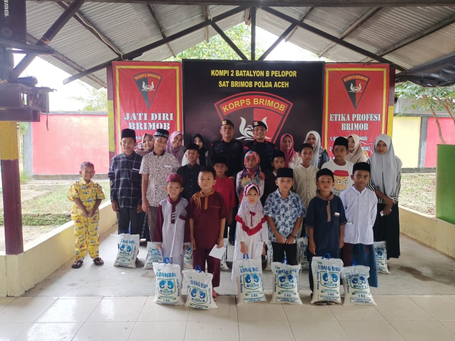 Acara Syukuran Dalam Rangka Memperingati HUT Brimob ke-77 di Kompi 2 Batalyon B Pelopor