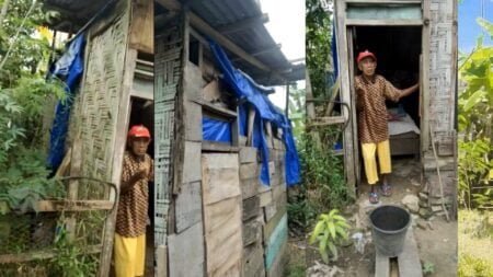 Bang Tuah Kebun Kelapa Kini Tak Bisa Jalan dan Tinggal di Gubuk Reot