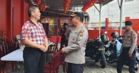Cek Pengamanan Vihara, Ini Pesan Kapolres Langsa AKBP Muhammadun