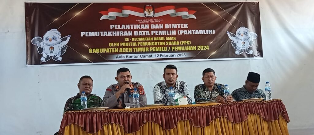 Pantarlih Se-kecamatan Darul Aman Aceh Timur Dilantik