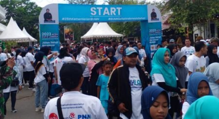 Ribuan Warga di Langsa Aceh Antusias Jalan Santai HUT BUMN ke-25
