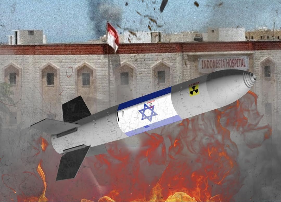 Glend Rudal RS Indonesia Di Gaza Rusak Akibat Serangan Rudal Israel