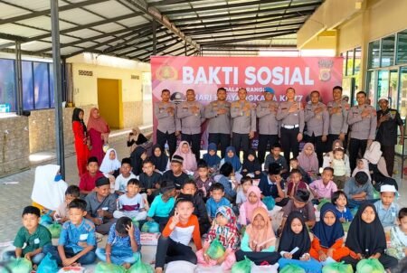 HUT ke-77 Bhayangkara, Polres Aceh Timur Gelar Bakti Sosial
