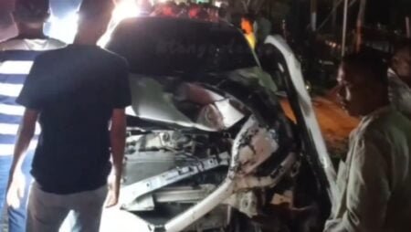 Tabrakan di Alur Dua Langsa, Pengemudi Sepmor Kritis usai Laga Kambing dengan Mobil HRV