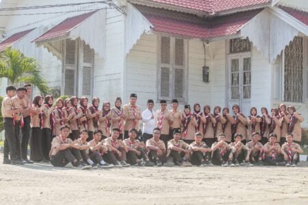 Pj Bupati Lepas Tiga Anak Pramuka Aceh Timur Ke Jambore Internasional di Korea