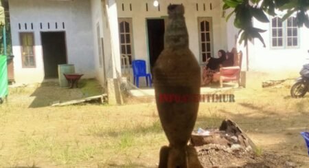 Benda Diduga Mortir Ditemukan Warga Aceh Timur saat Sedang Bersihkan Halaman Rumah