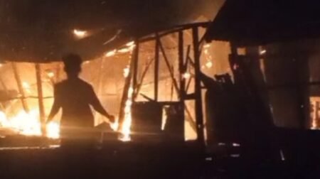 BREAKING NEWS, Gedung Sekolah SMP di Julok Aceh Timur Ludes Terbakar