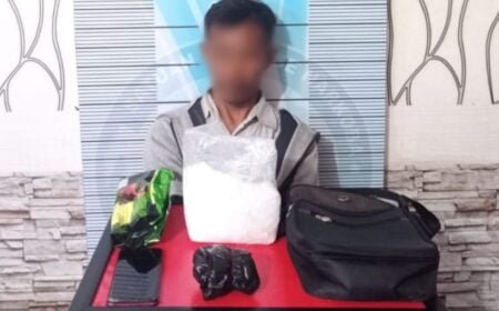 Miliki Sabu 1 Kilogram, Seorang Pria Sedang Makan di Warung Nasi Diringkus Polisi di Langsa Aceh