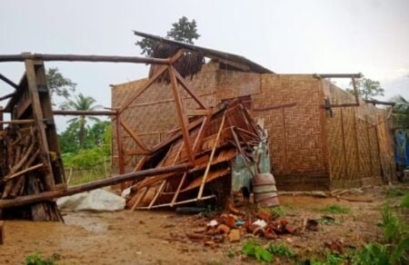 Sejumlah Rumah Warga Aceh Timur Rusak Berat Akibat Hujan dan Angin Puting Beliung