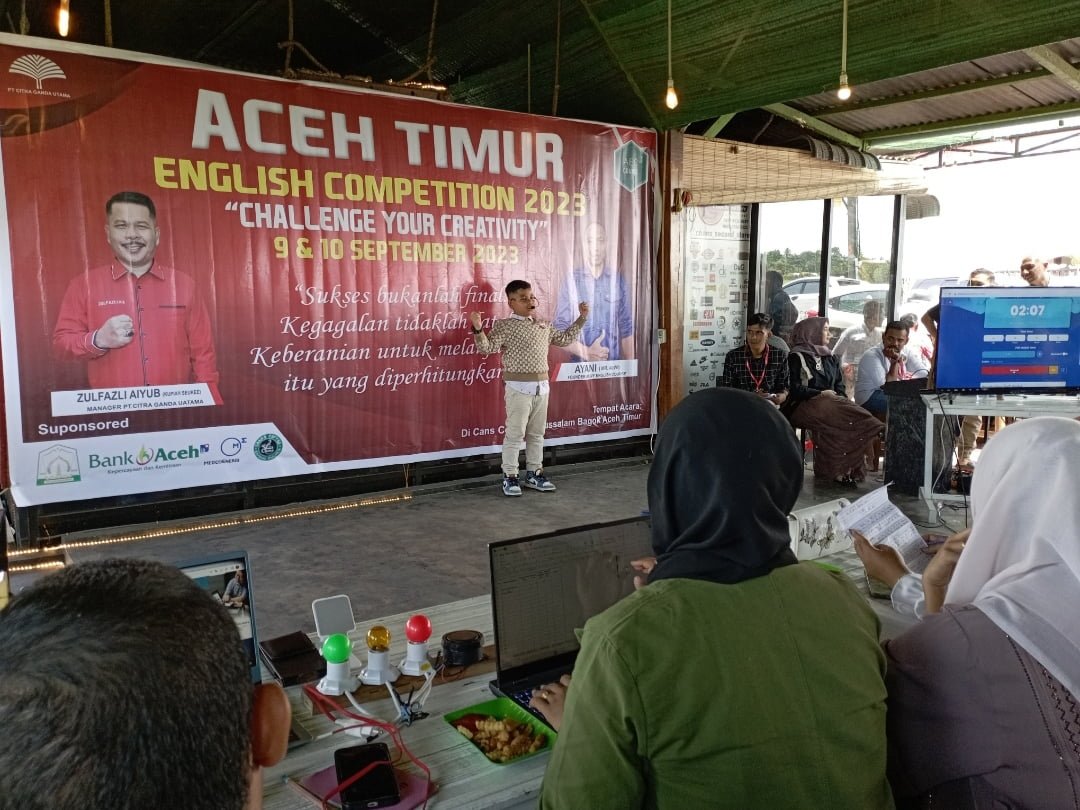 Timur In English Language Aceh Timur English Competition 2023: 184 Anak Unjuk Skill