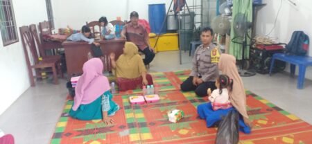 Bhabinkamtibmas Polsek Rantau Selamat Melaksanakan Giat Sambang Desa