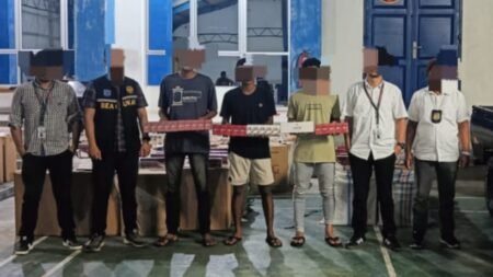 Bea Cukai Langsa Gagalkan Peredaran Berbagai Jenis Rokok Ilegal di Aceh Timur