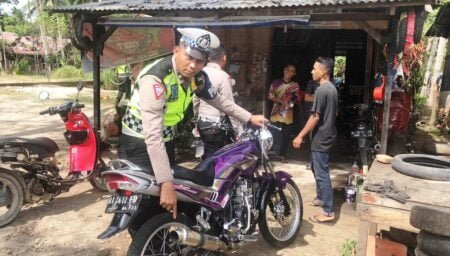 Dalam Sepekan Satlantas Polres Aceh Timur Sita 17 Knalpot Brong