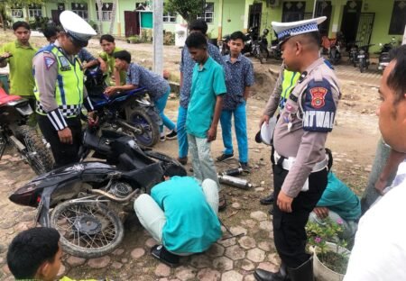 Polisi Mulai Gencar Sosialisasi dan Penindakan Penggunaan Knalpot Brong di Aceh Timur