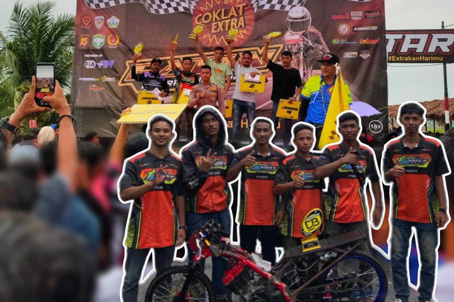 Nek Abu Racing Team dari Aceh Timur Raih Prestasi Balap Drag Bike di Bireun