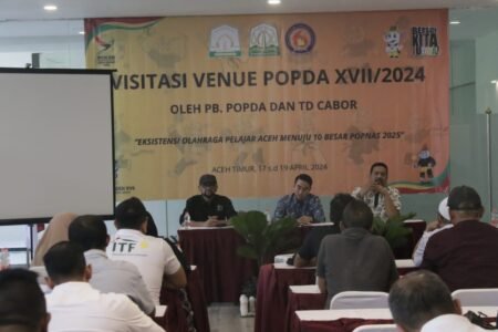 PB POPDA, Gelar Technical Delegate Visit Venue Cabor Aceh Timur