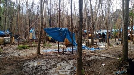 Penampakan Lokasi Sumur Minyak Ilegal di Aceh Timur Masih Beroperasi Pasca Kebakaran