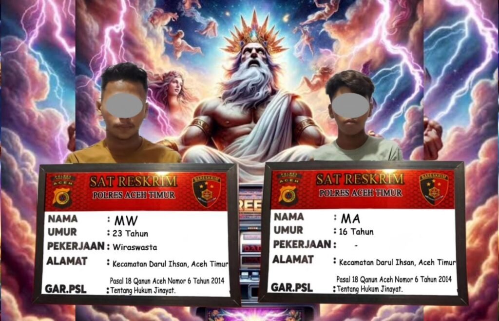 Resmob Amankan Dua Terduga Tindak pidana Jarimah Maisir Judol di Aceh Timur