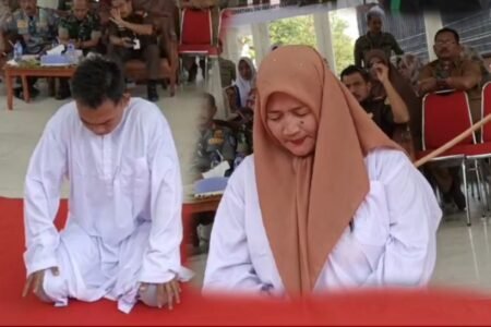 Booking Janda MiChat, Pemuda Aceh Timur dan Pasangan Dicambuk di Langsa
