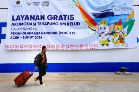 Berkapasitas 2000 Penumpang KM Kelud Gratiskan Tiket Selama PON XXI Aceh-Sumut