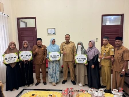Raih Prestasi di MTQ Aceh, Sejumlah Peserta Dapat Bonus Dari Pemkab Aceh Timur