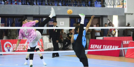 PON XXI, Tim Ganda Putri Sepaktakraw Aceh kalahkan Tim NTT