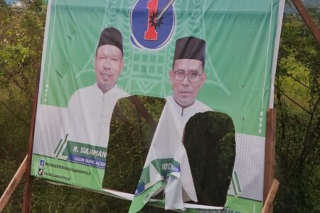 Perusakan Baliho Pilkada Aceh Timur, SAH: Ayolah Berpolitik Santun, Cerdas, Waras