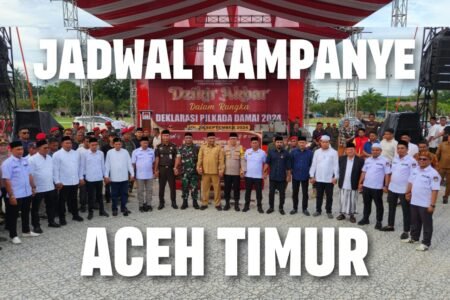 Berikut Jadwal dan Lokasi Kampanye Pilkada 2024 Aceh Timur Masing-masing Kandidat