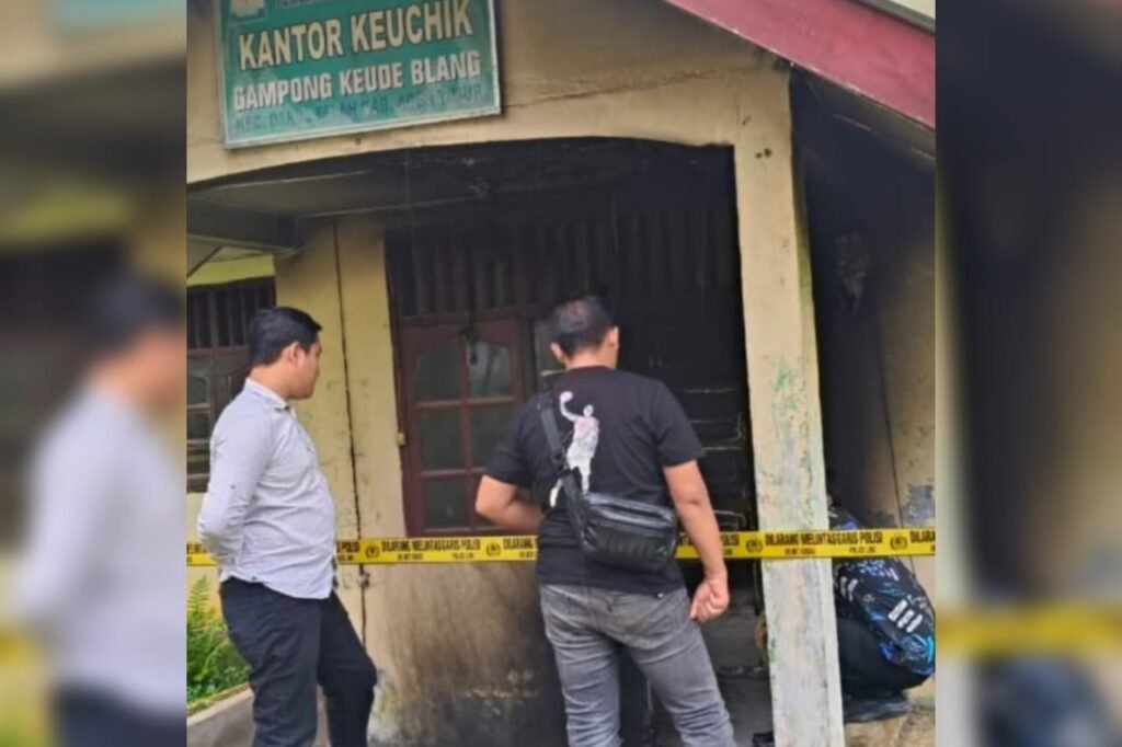 Kantor Keusyik Dibakar OTK, Ini Kata Kasat Reskrim Aceh Timur