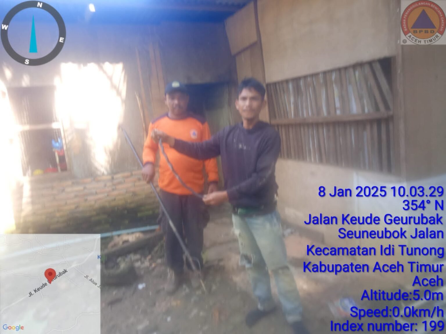 Ular Cobra Berukuran 1 Meter Ditemukan di Rumah Warga Idi Rayeuk