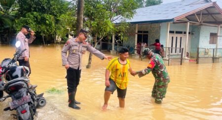 Banjir Menggenangi Empat Desa di Kecamatan Indra Makmu, Aceh Timur