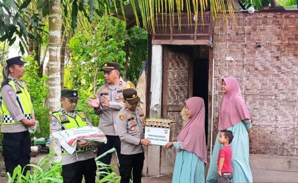 Peduli Keluarga Miskin: Kapolres Aceh Timur Kirimkan dan Cari Solusi Rumah Layak Huni