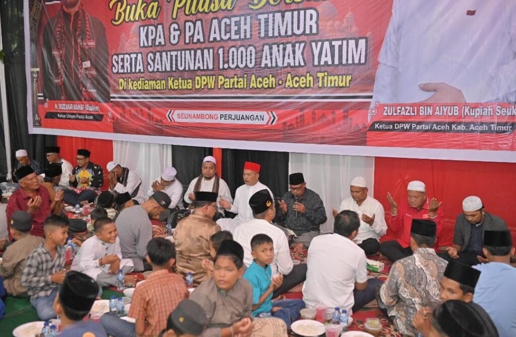 DPW PA Aceh Timur Sukses Laksanakan Buka Puasa dan Santunan 1000 Lebih Anak Yatim