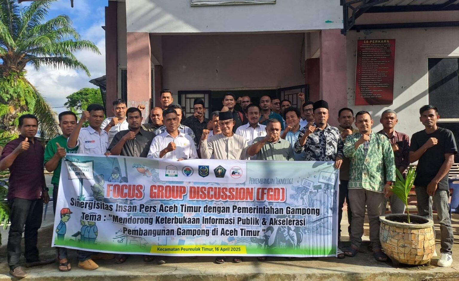 Forum Keuchik Peureulak Timur Gelar FGD dengan Wartawan untuk Majukan Gampong