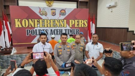 Polres Aceh Timur Amankan Dua Warga dan 1.030 Gram Narkotika di Peureulak