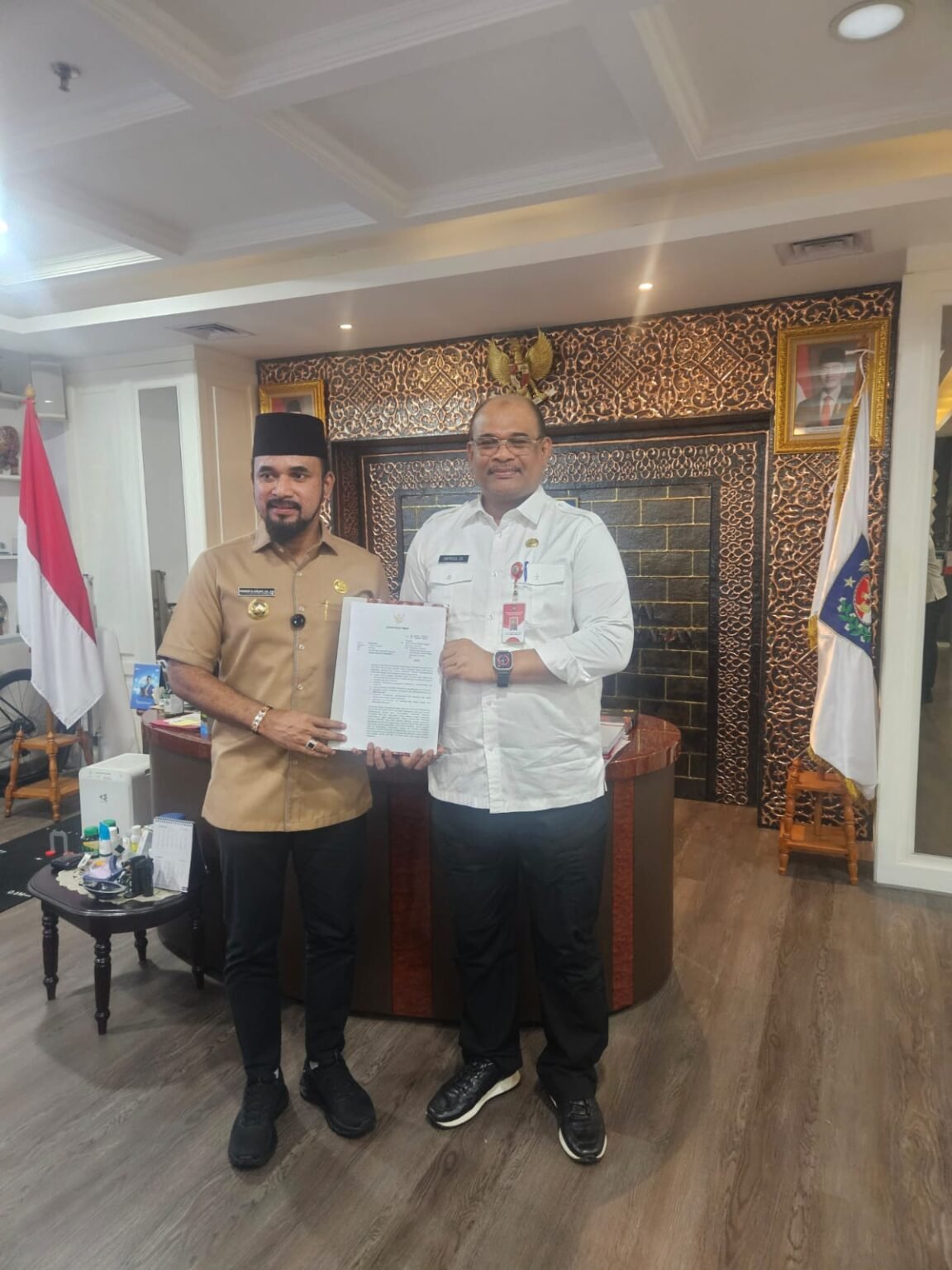 Temui Safrizal, Bupati Al- Farlaky Usul Sarpras Pemadam Kebakaran