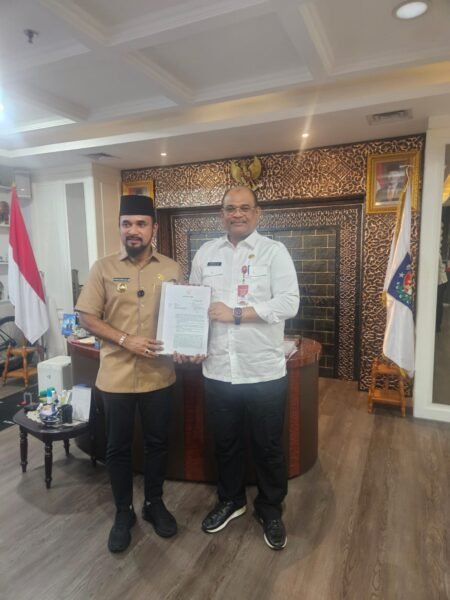 Temui Safrizal, Bupati Al- Farlaky Usul Sarpras Pemadam Kebakaran