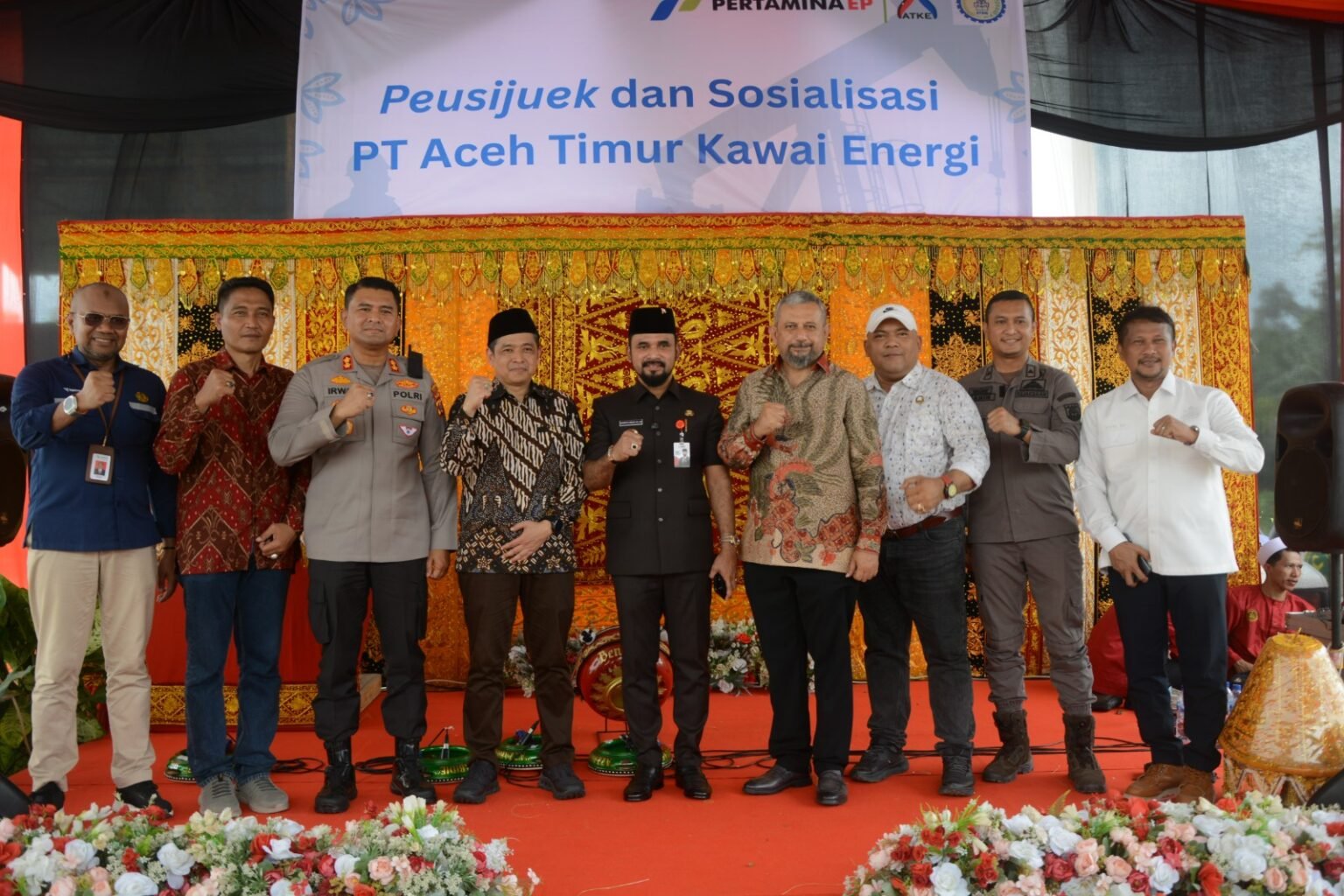 Bukti Janji Al -Farlaky Keamanan Investor di Aceh Timur, Resmikan Operasional PT Kaway di Blok Peureulak