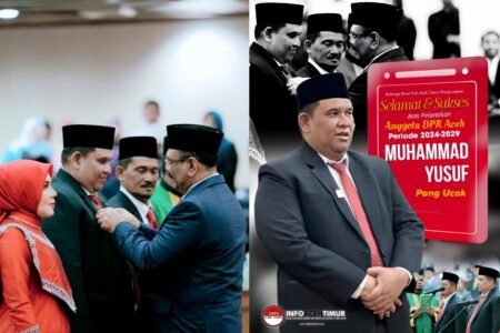 Pang Ucok dan Dua Kader Partai Aceh Dilantik sebagai Anggota DPRA