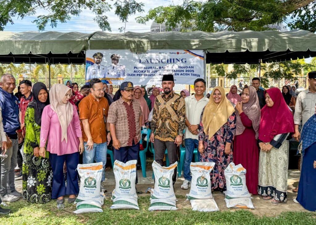Bupati Aceh Timur Luncurkan Bantuan Pangan Beras untuk 53.000 Orang