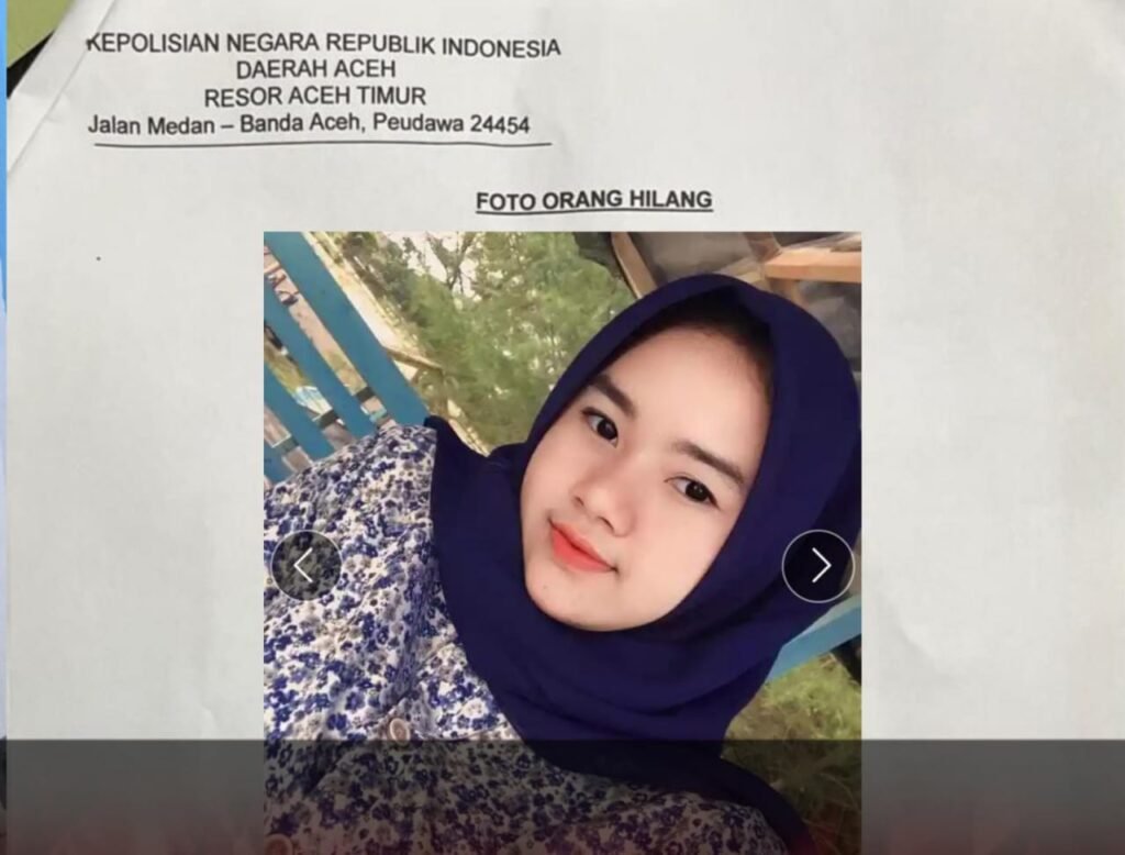 Orang Hilang di Aceh Timur: Ismatur Rahmi Dicari oleh Keluarga