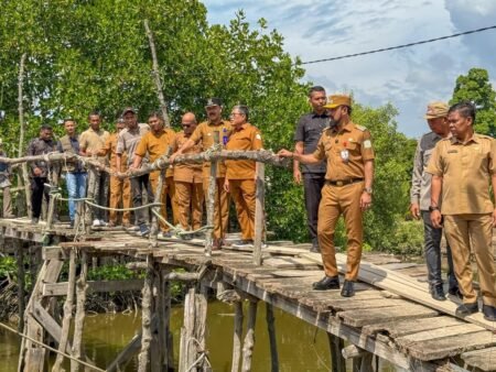 Tak Ada Perhatian Sejak 2022, Jembatan Penghubung 4 Desa di Tinjau Langsung Bupati Alfarlaky
