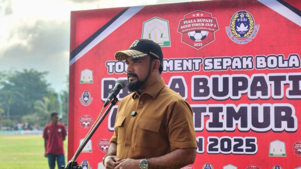 Turnamen Sepakbola Piala Bupati Aceh Timur Cup I 2025 Resmi Dibuka