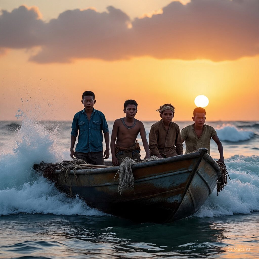 Lima Nelayan Muda Aceh Bertaruh Nyawa Demi Kebebasan, Melompat ke Laut dan Terdampar di Pulau Aru