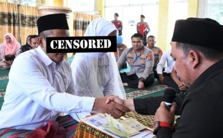 Tahanan Narkoba Menikah di Polres Aceh Timur, Air Mata Bahagia