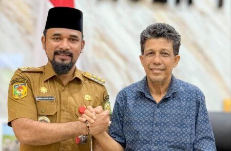 Ridwan Abubakar (Nektu) dan Bupati Aceh Timur Iskandar Usman Al-Farlaky Bersilaturahmi