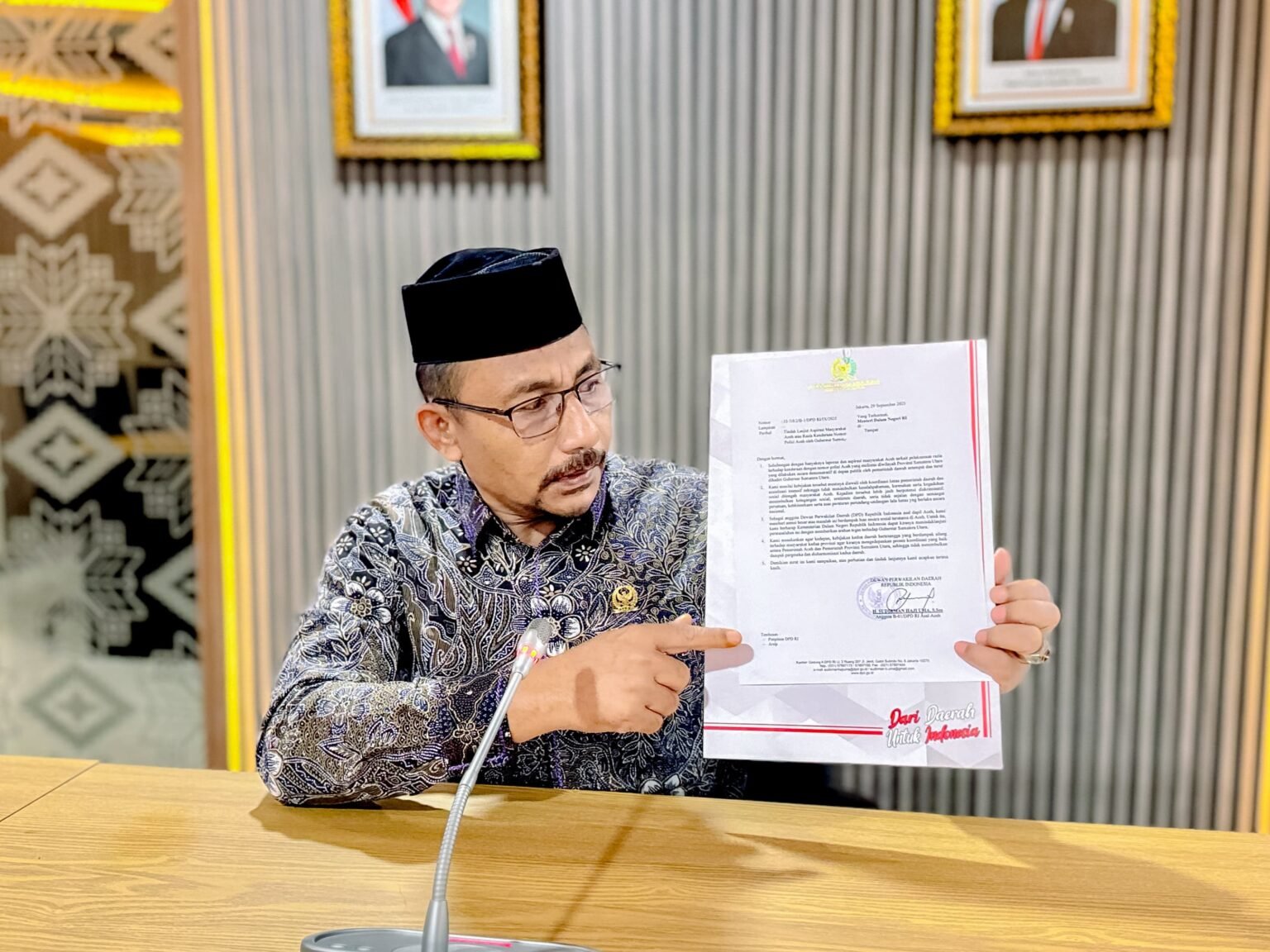 Haji Uma Surati Kemendagri Terkait Razia Kendaraan Nopol Aceh di Sumatera Utara